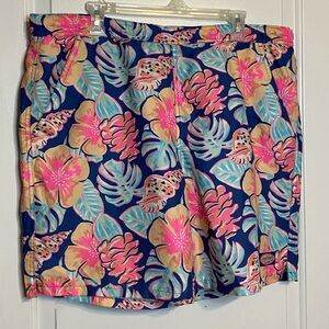Vineyard Vines Tropical Floral Mens Swim Shorts Large